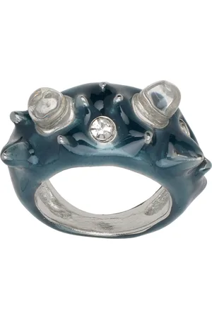Collina Strada Bague mince Alien bleue