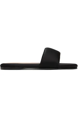 Carven Sandales à enfiler Garnier noires à bride rembourrée