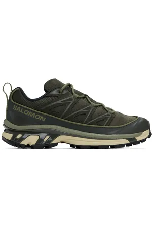 Salomon Baskets XT-6 EXPANSE kaki en cuir