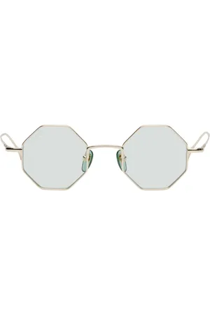 Gucci Lunettes de soleil octogonales dorées