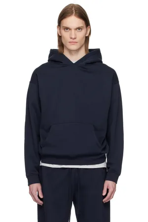 SKIMS Pull à capuche décontracté bleu marine - Fleece Lounge