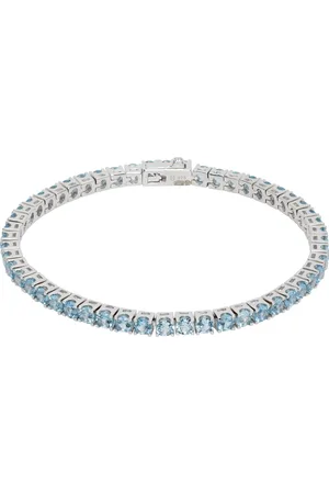 Hatton Labs Bracelet rivière argentée à pierres de style topaze