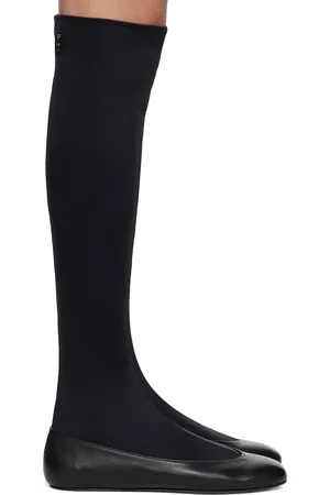 Kiko Kostadinov Ballerines Proxima noires à col de style chaussette prolongé