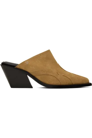 ANINE BING Chaussures à talon étagé Tania brunes