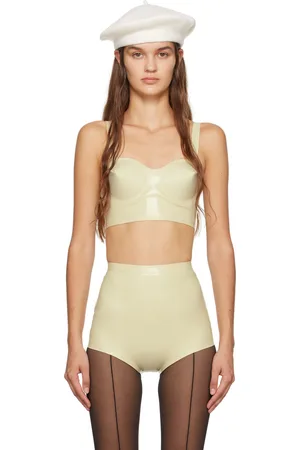 Maison Margiela Camisole de style soutien-gorge à balconnet blanc cassé