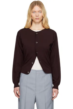 LEMAIRE Cardigan ajusté bourgogne