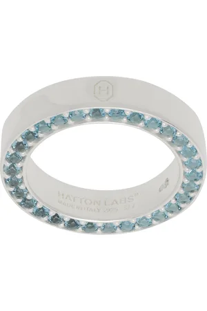 Hatton Labs Bague Infinity argenté et bleu