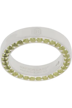 Hatton Labs Bague Infinity argenté et vert