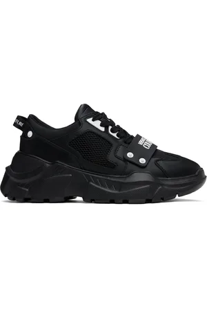 VERSACE Baskets Speedtrack noires à logos