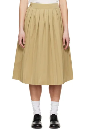 Carter Young Jupe midi Jolie beige à plis