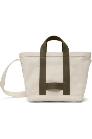 Comme des Garçons Cabas blanc cassé en canevas de coton