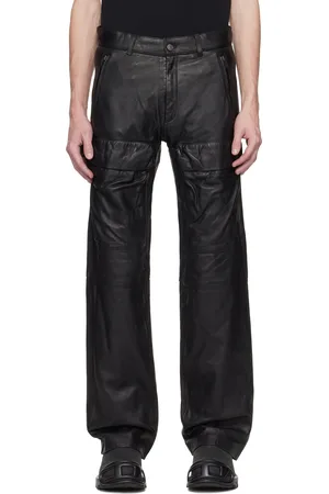 Diesel Pantalon Gast noir en cuir