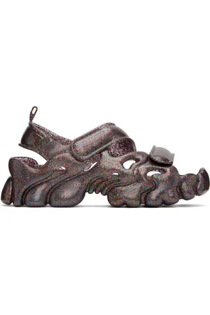 Collina Strada Sandales sculpturales noires édition Melissa