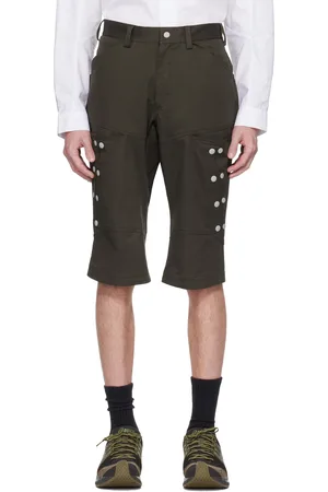 Kiko Kostadinov Short brun à boutons-pression - Inex