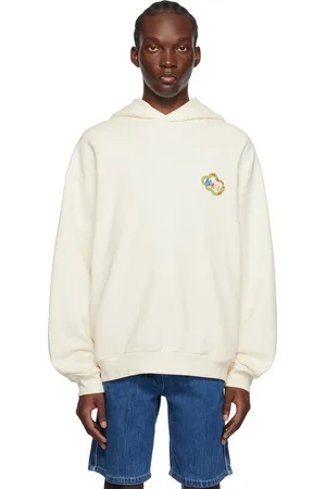 Marni Pull à capuche blanc cassé à images à logo édition No Vacancy Inn
