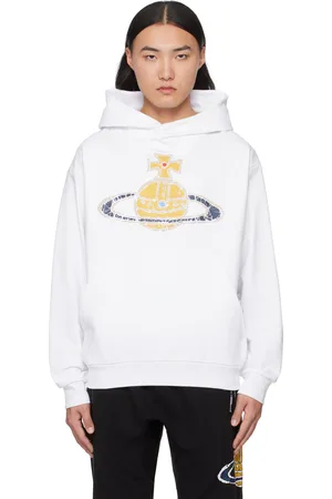 Vivienne Westwood Pull à capuche blanc à logo Time Machine
