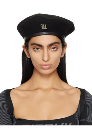 MISBHV Béret noir à ferrure à logo