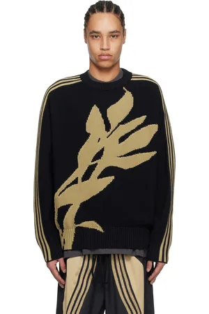 SONG FOR THE MUTE Pull noir en tricot à col ras du cou édition adidas Originals - 005