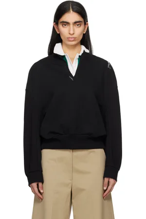 Marni Pull molletonné noir en coton brossé