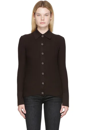 Frame Cardigan ajusté brun