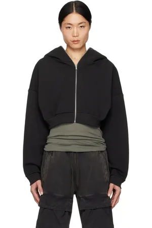 Entire Studios Pull à capuche écourté noir