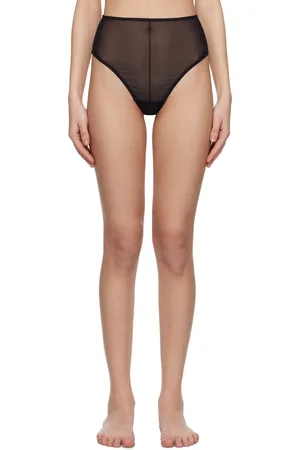 DU CIEL Culotte Léger noire à taille haute