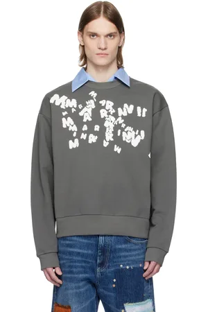 Marni Pull molletonné gris à logo Caos