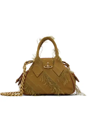 Vivienne Westwood Mini sac à chaine Yasmine brun