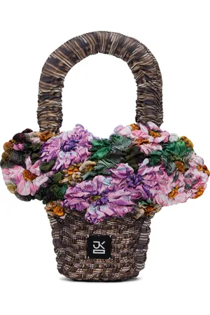 J.KIM Petit cabas de style panier multicolore