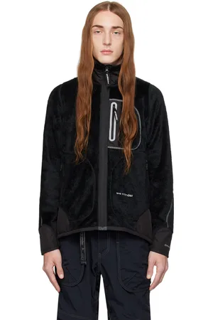 and wander Blouson noir en molleton High Loft