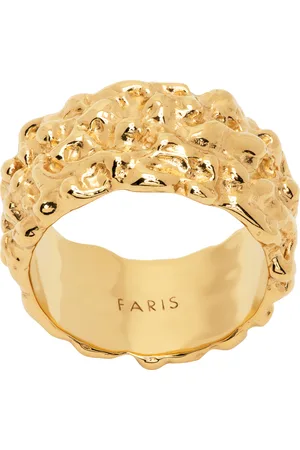 FARIS Bague Roca dorée
