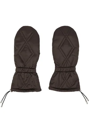 Chopova Lowena Gants matelassés bruns
