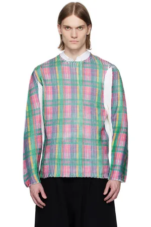 Comme des Garçons Pull multicolore à col ras du cou