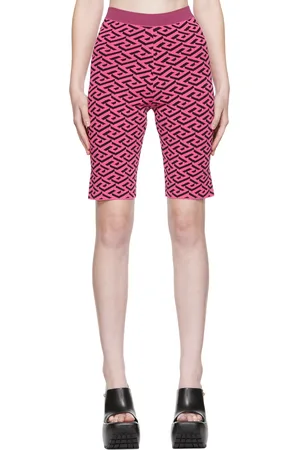 VERSACE Short rose à motif à clé grecque