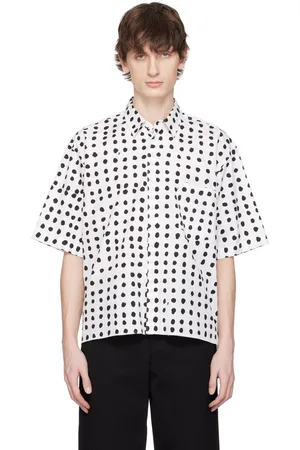 Comme des Garçons Chemise à manches courtes blanc et noir