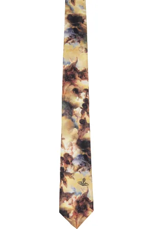 Vivienne Westwood Cravate beige à chérubins