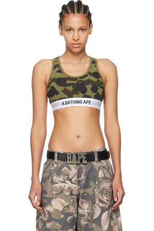 BAPE Soutien-gorge de sport kaki à motif 1st Camo