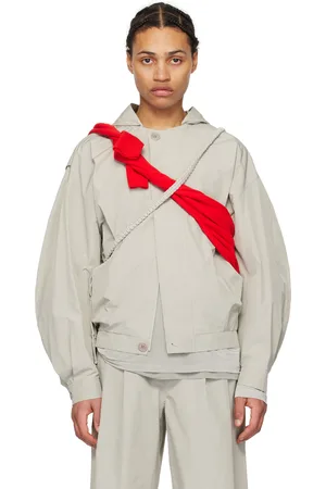 AMOMENTO Blouson surdimensionné beige