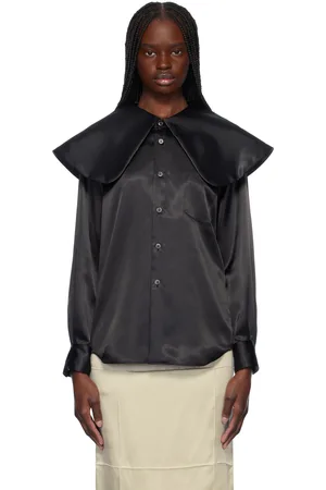 Comme des Garçons Chemise légère noire en satin