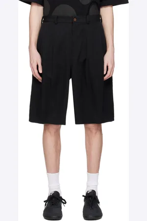 Comme des Garçons Short noir en polyester