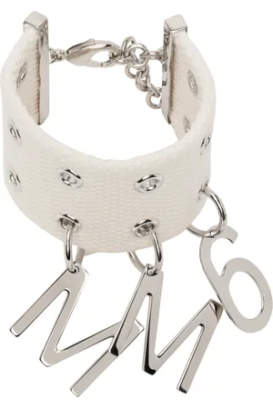 Maison Margiela Bracelet blanc à œillets