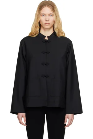 Rohe Blouson noir à fermoirs à traverse