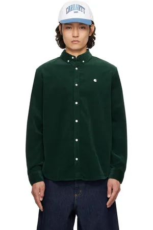 Carhartt Chemise verte en velours côtelé fin - Madison