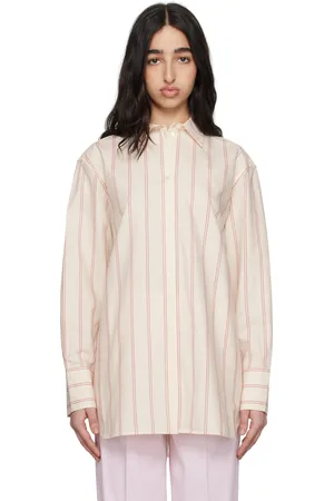 Totême Chemise décontractée blanc cassé à rayures