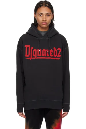Dsquared2 Pull à capuche noir à imprimé