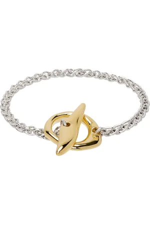 TOM WOOD Bracelet Robin argenté et doré