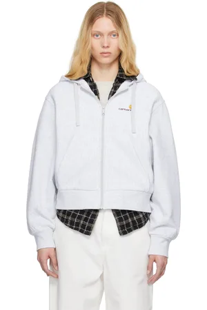 Carhartt Pull à capuche gris à logo American Script