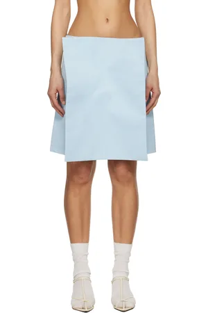LII Minijupe carrée bleue