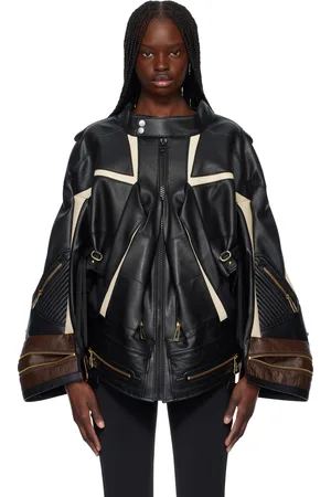 JUNYA WATANABE Blouson Komine Protector noir en cuir synthétique