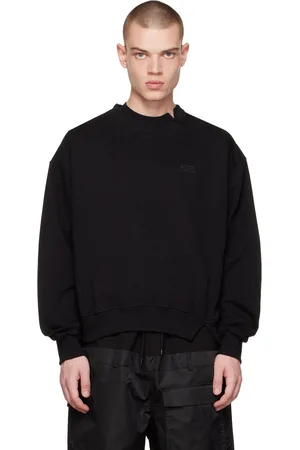 Spencer Badu Pull molletonné noir à glissière à l